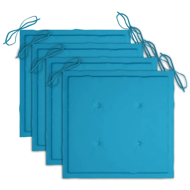 Chaises à manger d'extérieur lot de 3 et coussins Acacia massif