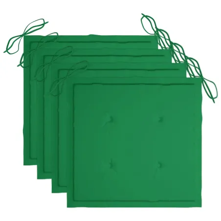 Chaises à manger d'extérieur lot de 3 et coussins Acacia massif