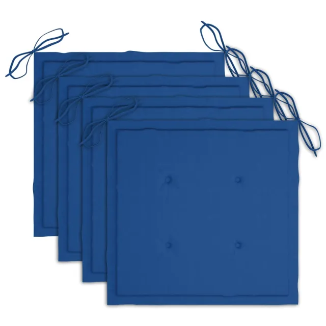 Chaises à manger d'extérieur lot de 3 et coussins Acacia massif