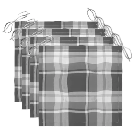 Chaises à manger d'extérieur lot de 3 et coussins Acacia massif