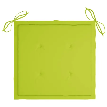 Chaises pliables d'extérieur lot de 4 et coussins Bois d'acacia