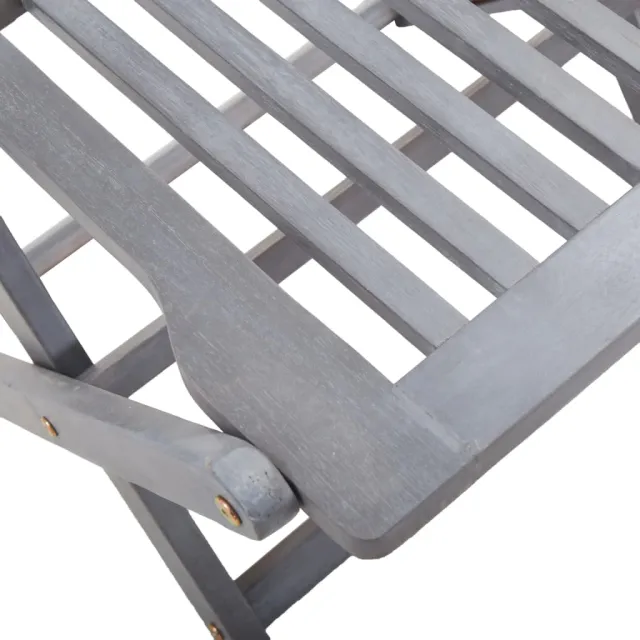 Chaises pliables d'extérieur lot de 2 et coussins Bois d'acacia