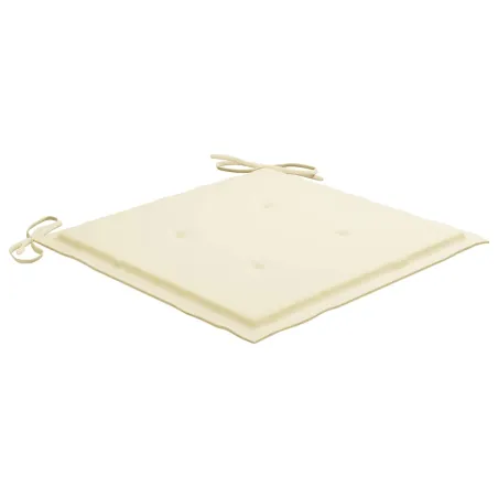 Chaises pliables d'extérieur lot de 4 et coussins Bois d'acacia