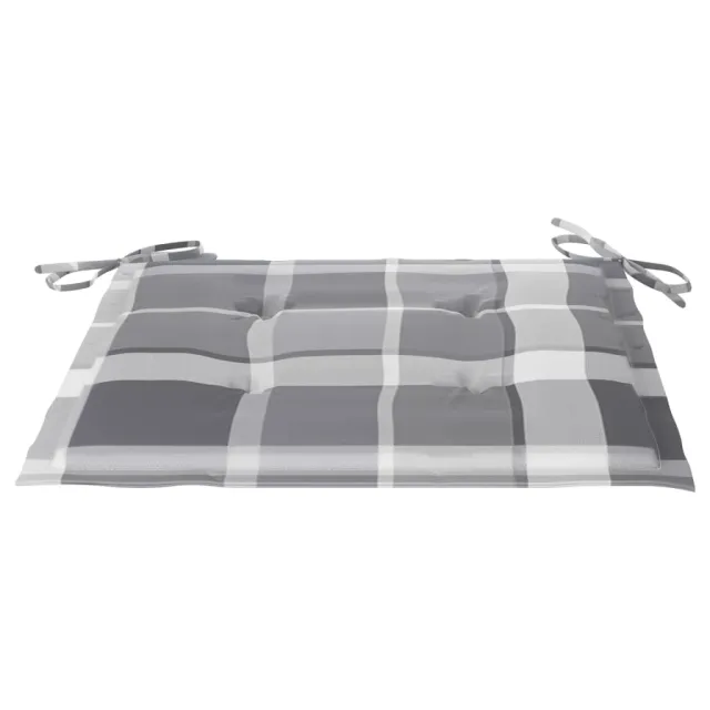 Chaises pliables de jardin lot de 2 avec coussins Bois d'acacia