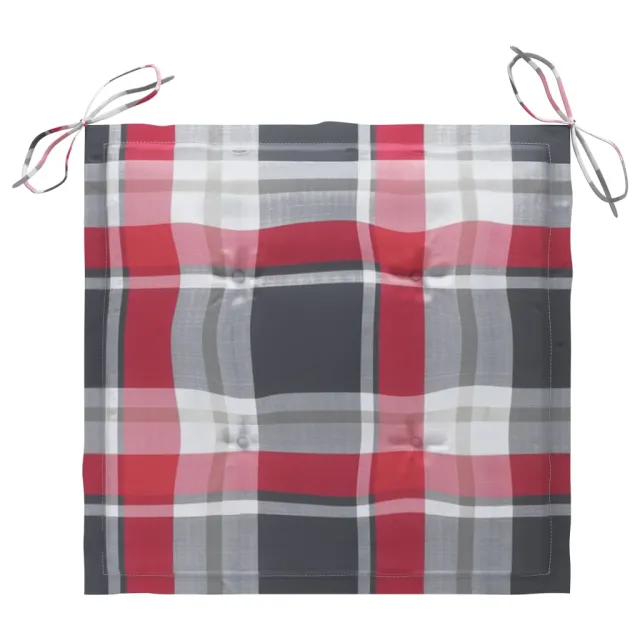 Chaises pliables de jardin lot de 2 avec coussins Bois d'acacia