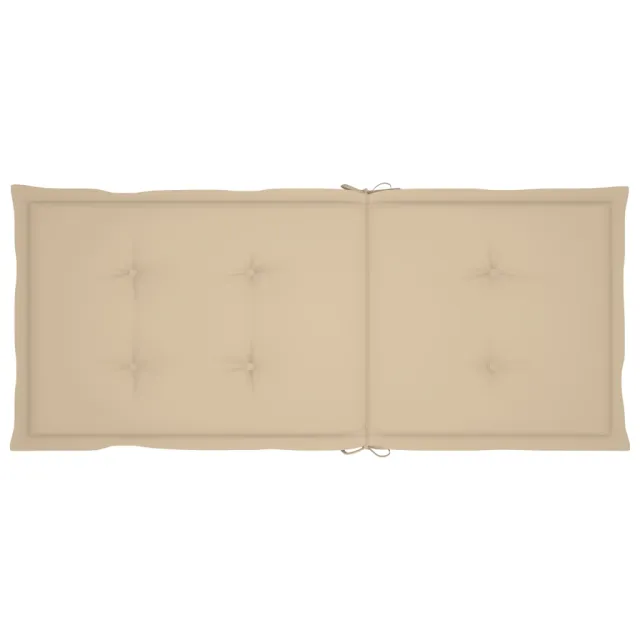 Chaises inclinables de jardin lot de 2 et coussins Bois acacia