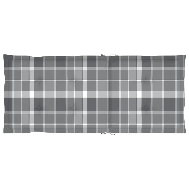 Chaises inclinables de jardin lot de 2 et coussins Bois acacia