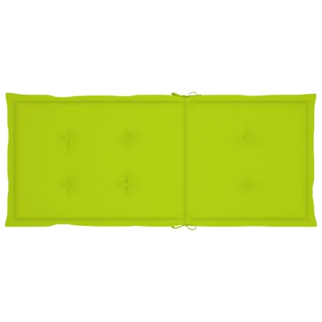 Chaises inclinables de jardin lot de 4 et coussins Bois acacia