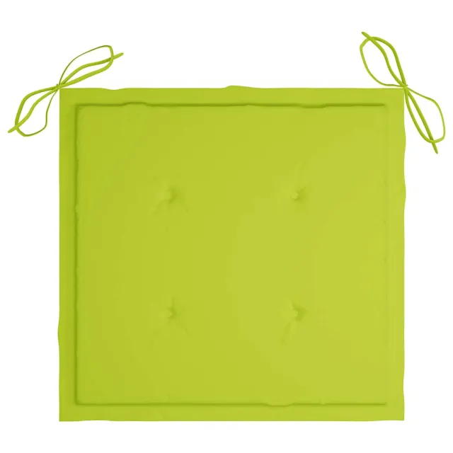 Chaises pliables d'extérieur lot de 6 et coussins Bois d'acacia