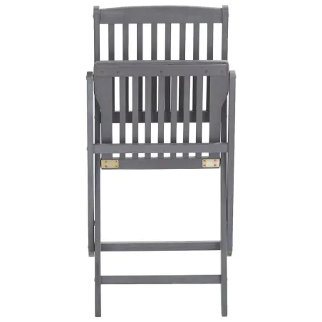 Chaises pliables d'extérieur lot de 6 et coussins Bois d'acacia