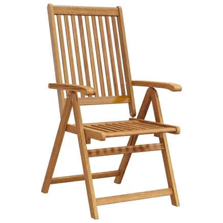Chaises pliables de jardin lot de 4 Bois d'acacia solide