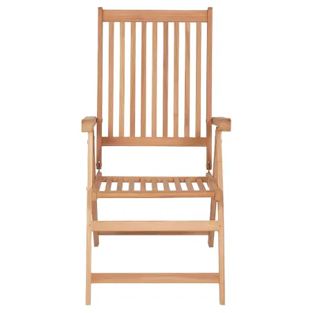 Chaises inclinables de jardin lot de 6 Bois de teck solide