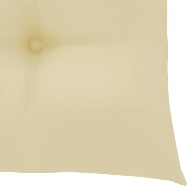 Chaises de jardin et coussins blanc crème lot de 4 Teck massif