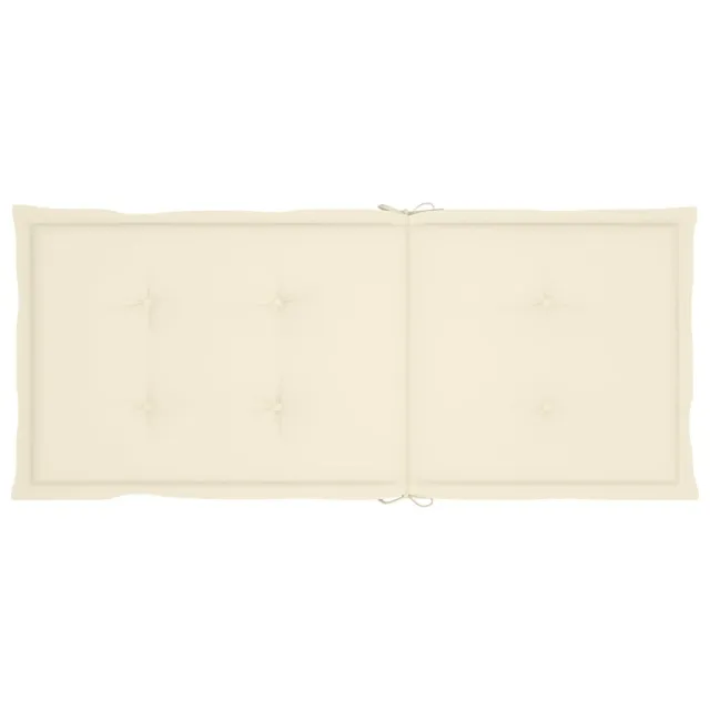 Chaises inclinables de jardin et coussins lot de 8 Teck solide