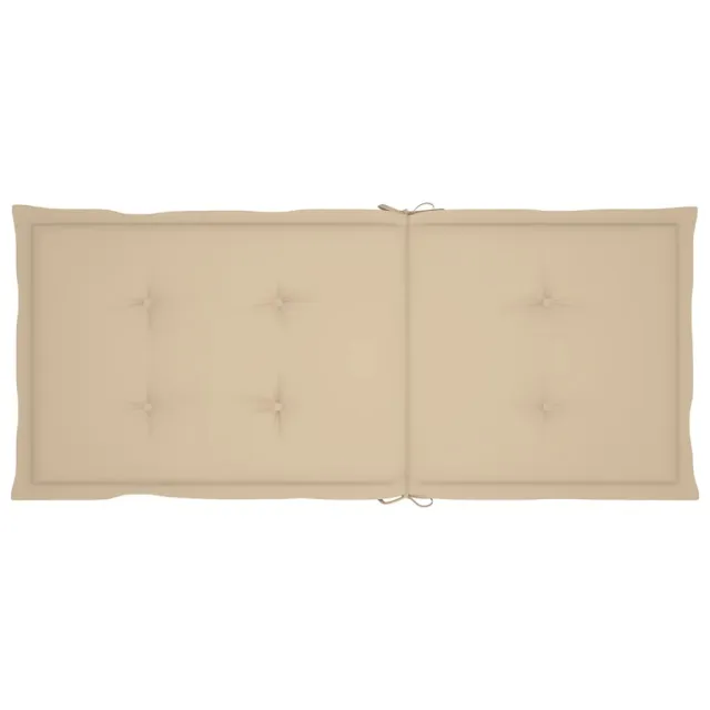 Chaises inclinables de jardin et coussins lot de 8 Teck solide