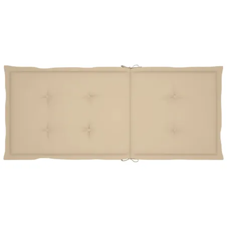 Chaises inclinables de jardin et coussins lot de 8 Teck solide