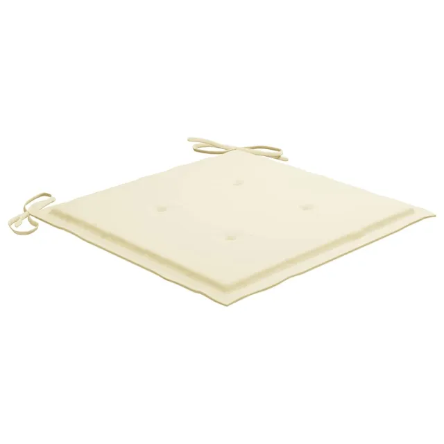 Chaises pliables de jardin avec coussins lot de 4 Teck solide