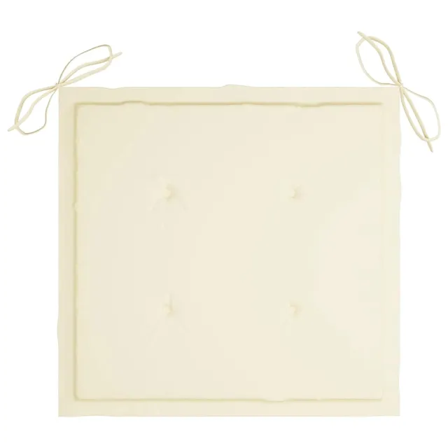 Chaises pliables de jardin avec coussins lot de 6 Bois de teck