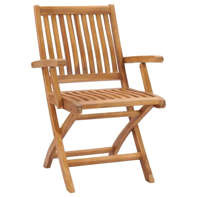 Chaises pliables de jardin avec coussins lot de 6 Bois de teck