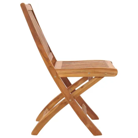 Chaises pliables de jardin lot de 6 Bois de teck solide
