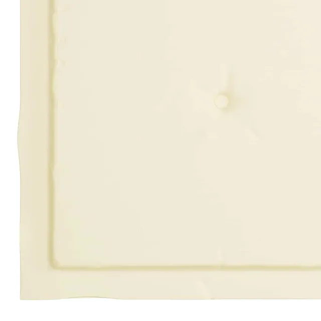 Chaises de jardin avec coussins crème lot de 8 Bois teck massif