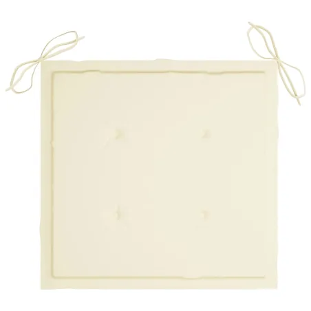 Chaises de jardin lot de 8 avec coussins Bois de teck massif