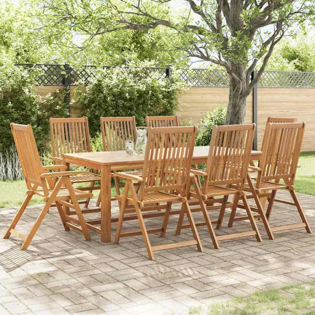 Chaises pliables de jardin lot de 8 Bois d'acacia solide