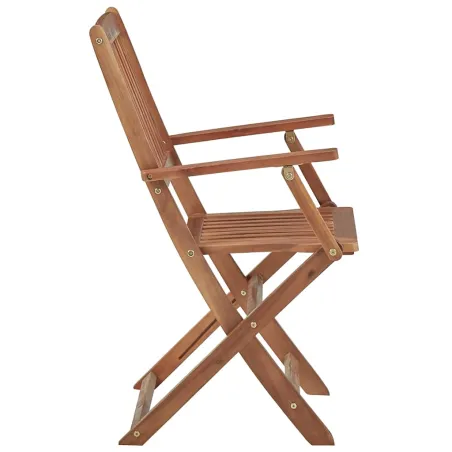 Chaises pliables d'extérieur lot de 8 Bois d'acacia solide