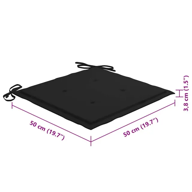 Chaises de jardin et coussins lot de 8 Bois acacia solide Gris