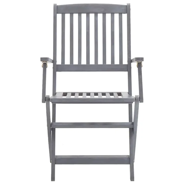 Chaises pliables d'extérieur lot de 8 Bois d'acacia solide