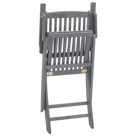 Chaises pliables d'extérieur lot de 8 Bois d'acacia solide