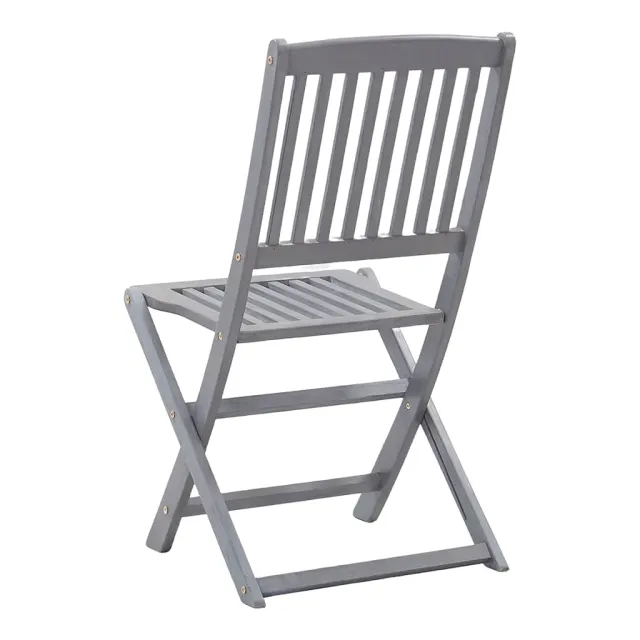 Chaises pliables d'extérieur lot de 8 Bois d'acacia solide