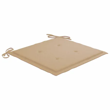 Chaises à manger d'extérieur lot de 6 et coussins Acacia massif