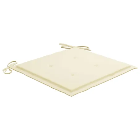 Chaises de jardin lot de 6 avec coussins Bois d'acacia solide