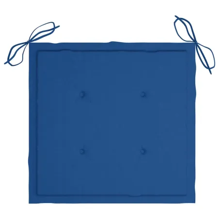 Chaises de jardin lot de 6 avec coussins Bois d'acacia solide