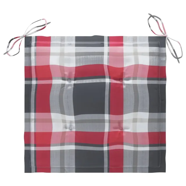 Chaises de jardin lot de 6 avec coussins Bois d'acacia solide