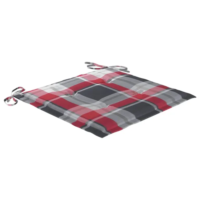 Chaises de jardin lot de 8 avec coussins Bois d'acacia solide