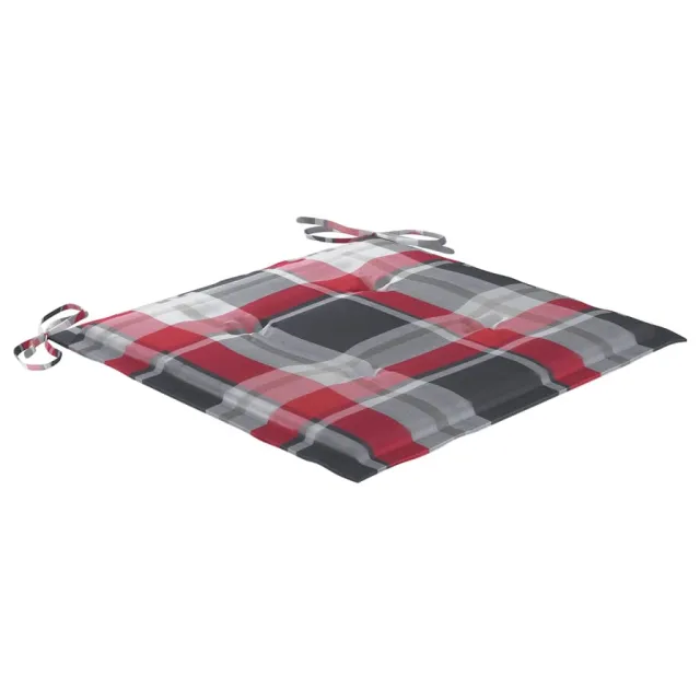 Chaises de jardin lot de 4 avec coussins Bois de teck massif