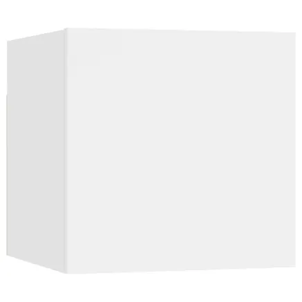 Table de chevet Blanc 30,5x30x30 cm Bois d'ingénierie 2