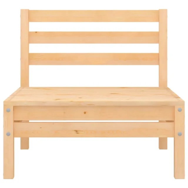 Salon de jardin 6 pcs Bois de pin massif