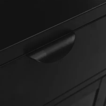 Tables de chevet 2 pcs Noir 40x30x54,5 cm Acier et verre