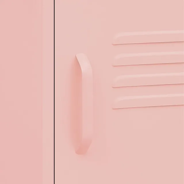 Tables de chevet 2 pcs Rose 35x35x51 cm Acier