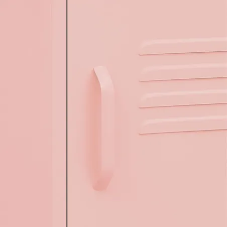 Tables de chevet 2 pcs Rose 35x35x51 cm Acier