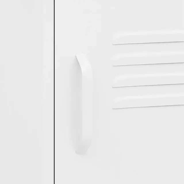 Tables de chevet 2 pcs Blanc 35x35x51 cm Acier