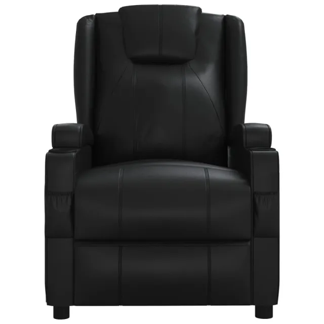 Fauteuil de massage Noir Similicuir