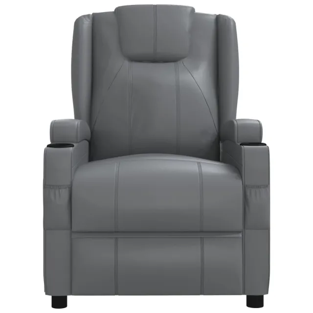 Fauteuil de massage Anthracite Similicuir