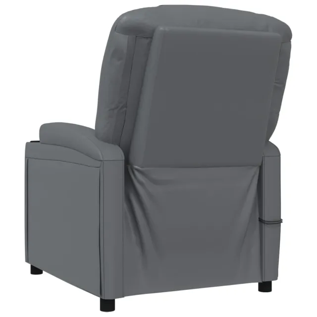 Fauteuil de massage Anthracite Similicuir