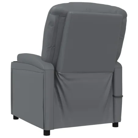 Fauteuil de massage Anthracite Similicuir