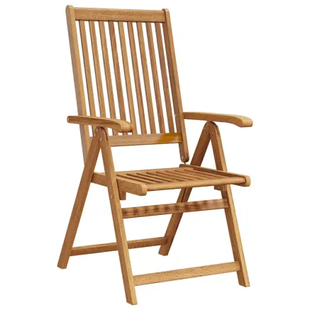 Chaises pliables de jardin lot de 3 Bois d'acacia solide