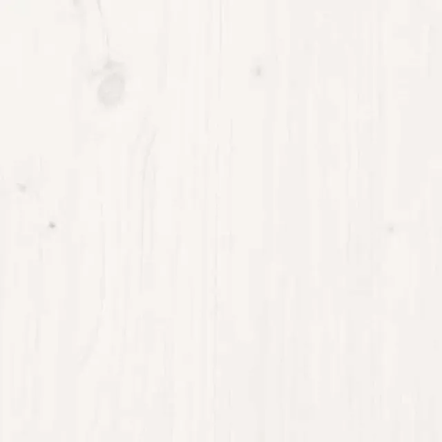 Ensemble de coiffeuse avec miroir Blanc Bois de pin solide